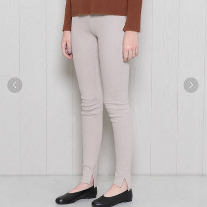 エイチビューティーアンドユース RIB LEGGINGS コットンレギンスパンツ