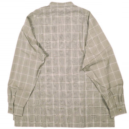 アンun/unbient Stand Collar Shirt ウールシャツ