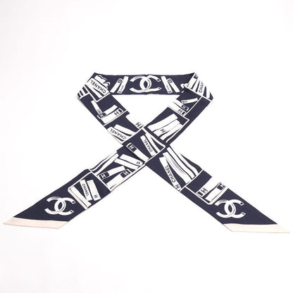 シャネル ココマーク カメリア シルクスカーフ