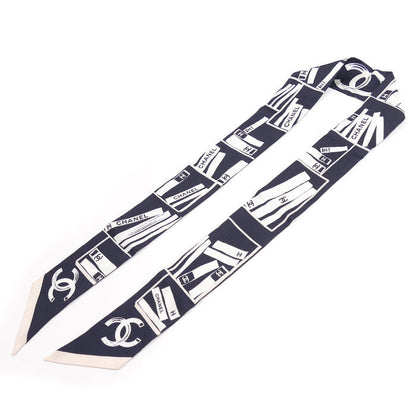 シャネル ココマーク カメリア シルクスカーフ