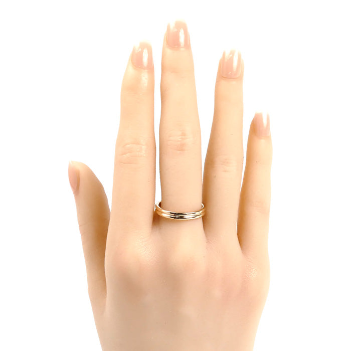 ブシュロン ゴドロン Au750 ピンク ゴールド リング サイズ 15.5