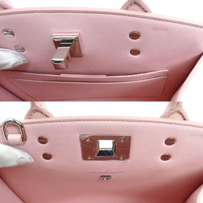 サルヴァトーレ フェラガモ Studio Box Bag XS カーフスキン2wayショルダーバッグ