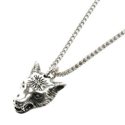 グッチ アンガーフォレスト シルバー925 ウルフヘッドネックレス