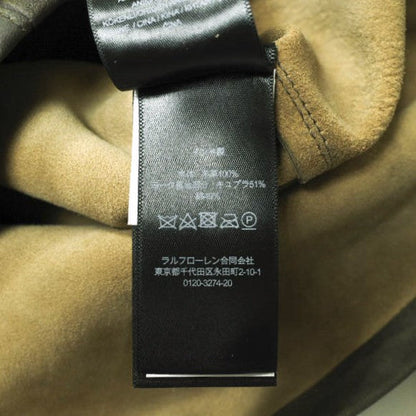 ダブルアールエル Hand-Distressed Leather オーバーシャツ