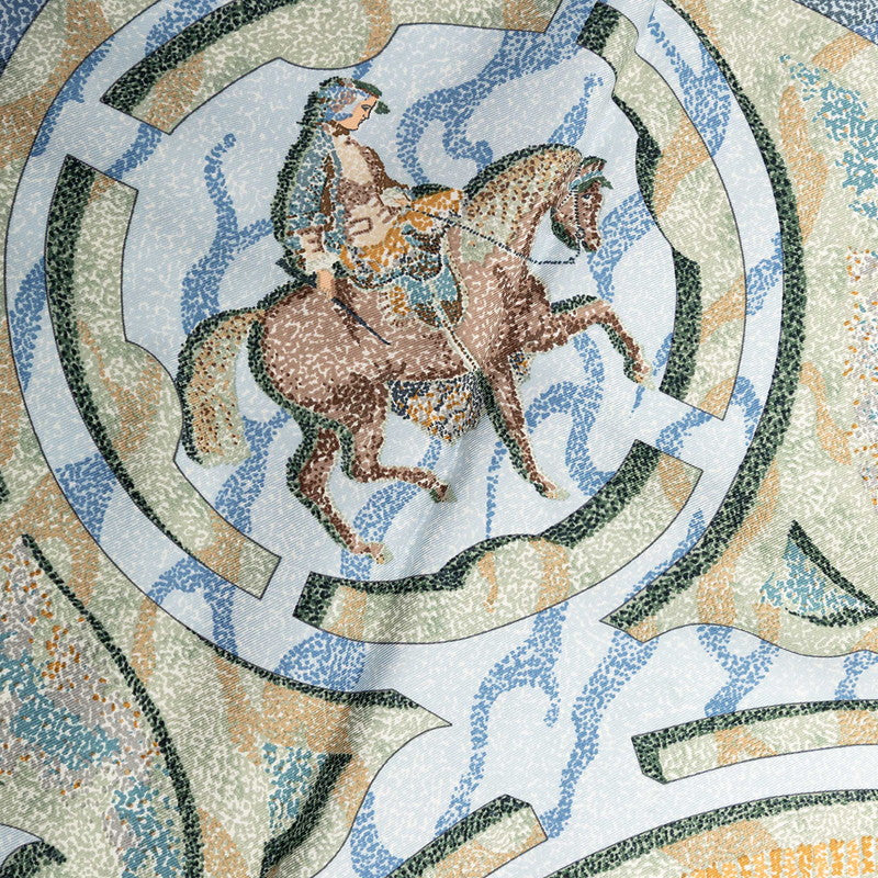 エルメス カレ90 PEINTRE DU CHEVAL シルクスカーフ