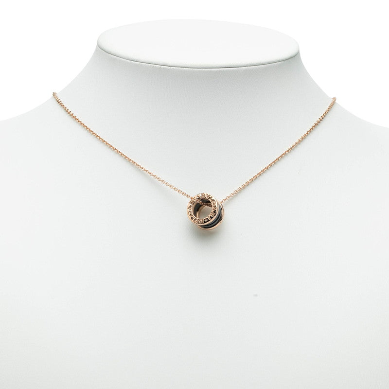 ブルガリ B.zero1 K18 ピンク ゴールド セラミック ネックレス