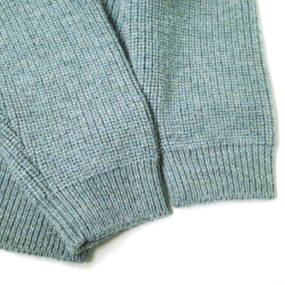 アーニーパロ SHETLAND WOOL RIB MIDDLE CARDIGAN シェットランドウールカーディガン