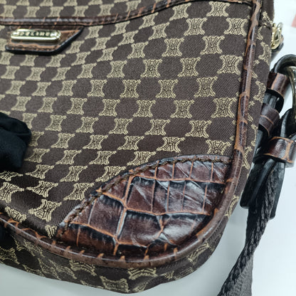 セリーヌ マカダム キャンバス ショルダーバッグ
