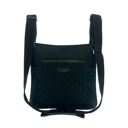 グッチ GGキャンバス レザー ショルダーバッグ