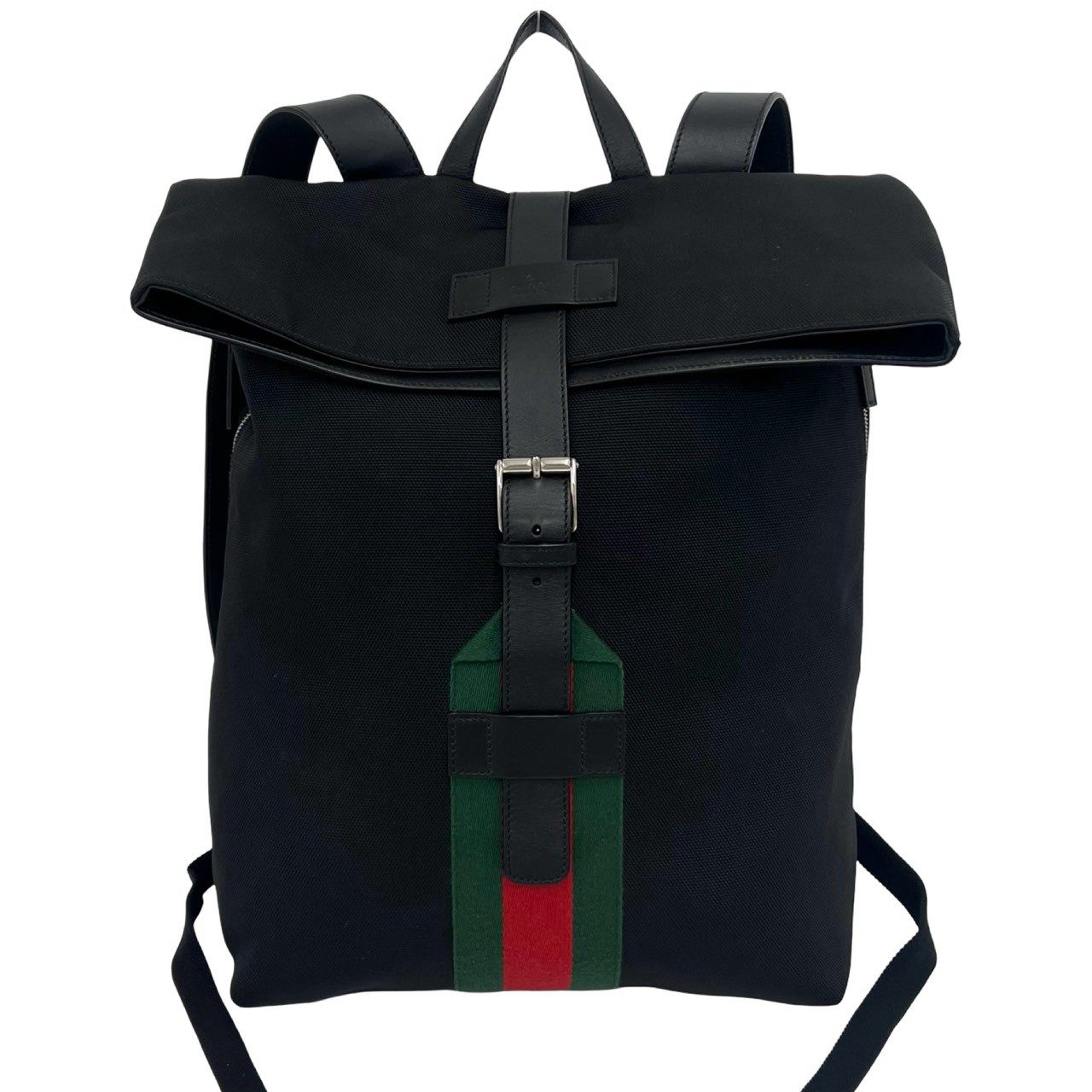 グッチ キャンバス レザー リュックサック