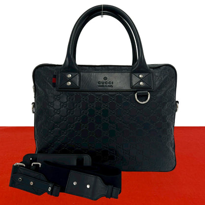 グッチ グッチシマ レザー2wayショルダーバッグ