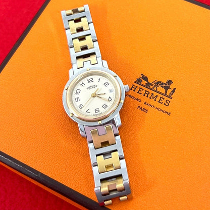 エルメス クリッパー ステンレススチール クォーツ