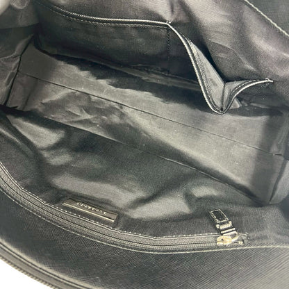 バーバリー キャンバス レザー ハンドバッグ