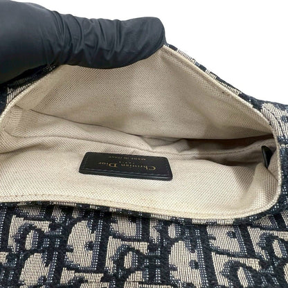 クリスチャンディオール トロッター キャンバス レザー ショルダーバッグ