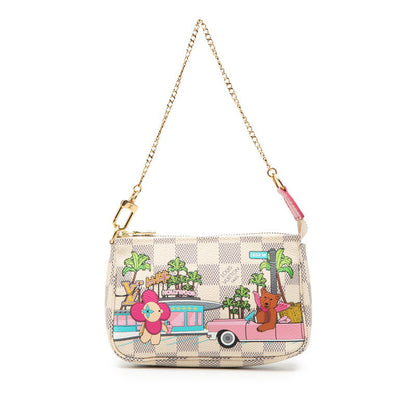 ルイヴィトン ミニポシェットアクセソワール ダミエアズール ショルダーバッグ