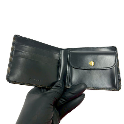 セリーヌ マカダム レザー二つ折り財布
