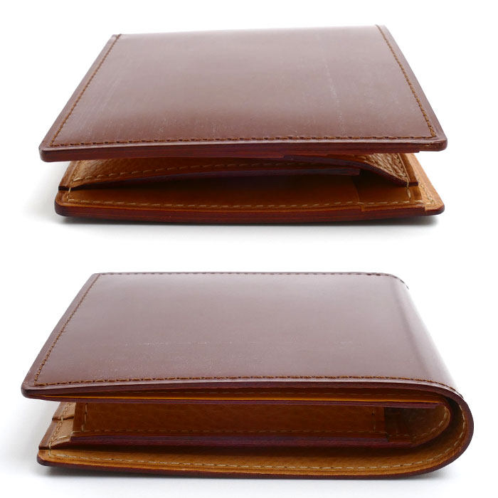 ガンゾ THIN BRIDLE 牛革二つ折り財布