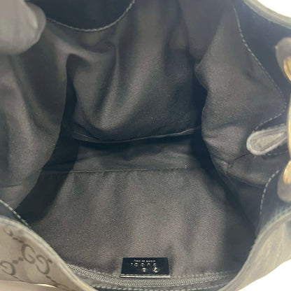 グッチ ナイロン レザー ハンドバッグ