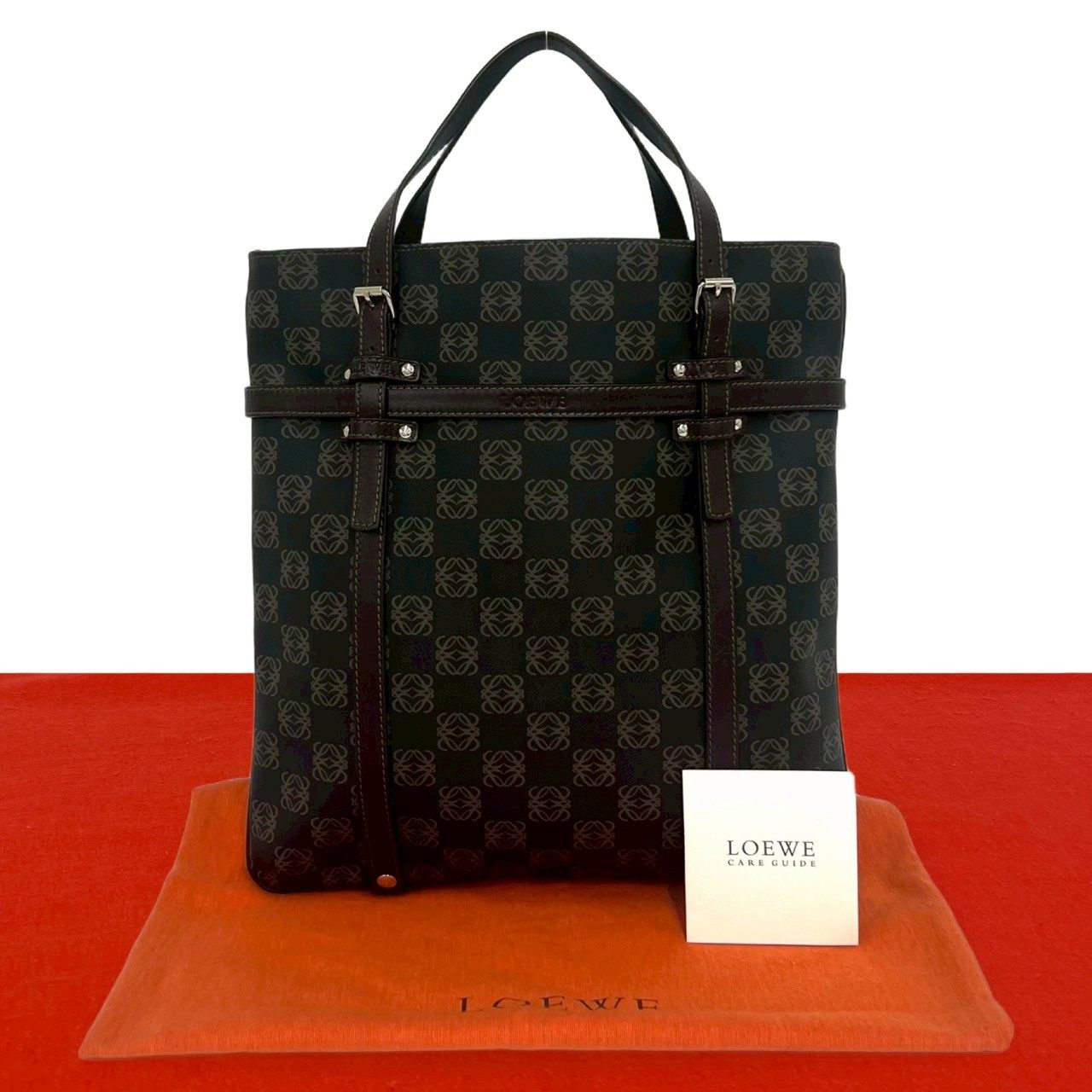 ロエベ アナグラム レザー トートバッグ