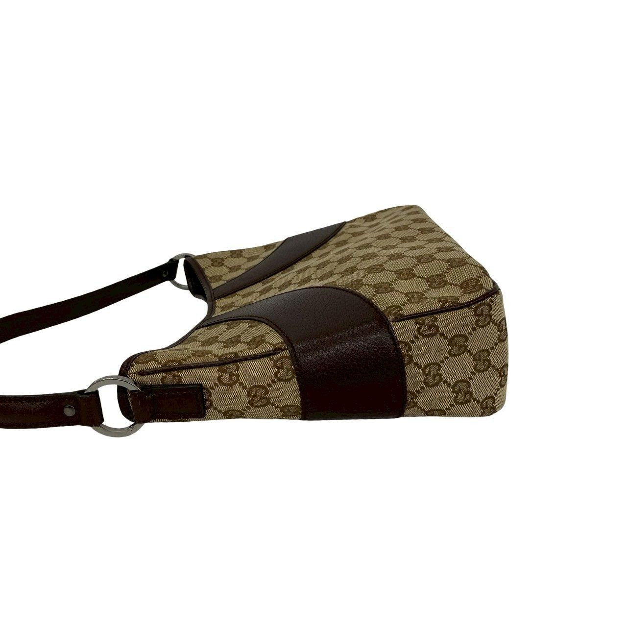 グッチ GGキャンバス レザー ショルダーバッグ