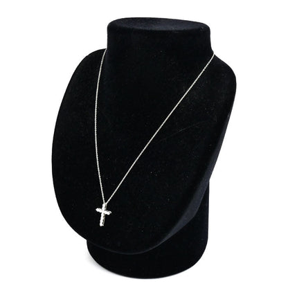 ティファニー & Co. クロス ダイヤモンド ネックレス Pt950