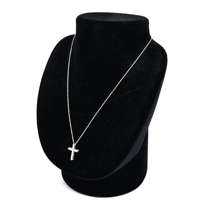 ティファニー & Co. クロス ダイヤモンド ネックレス Pt950