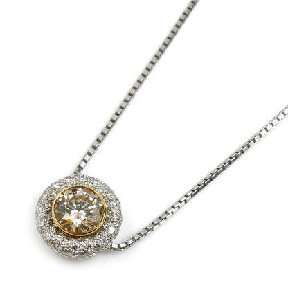 カシケイ モア Pt900 Pt850 Au750 ダイヤモンド ネックレス