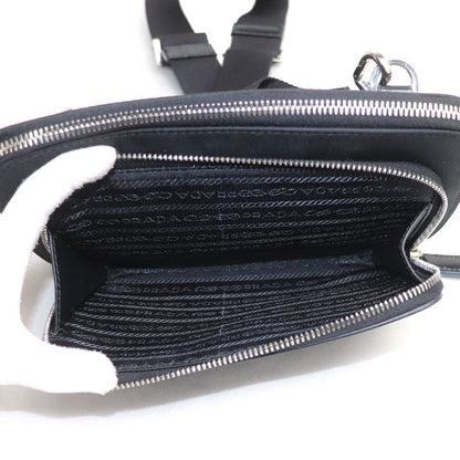プラダ Re-Nylon サフィアーノレザー ショルダーバッグ