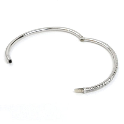 ティファニー メトロ K18WG ダイヤ ブレスレット サイズ 15