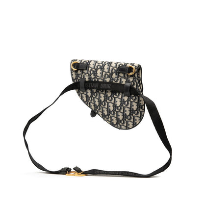 Dior サドル オブリーク キャンバス レザー ウエストバッグ