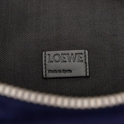 ロエベ アナグラム ロゴ キャンバス レザー ウエスト バッグ