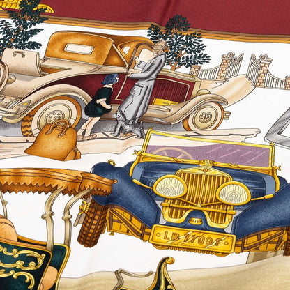 エルメス Automobile シルク大判スカーフ