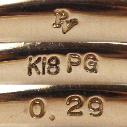 ポンテ ヴェキオ フル エタニティ Au750 ピンク ゴールド ダイヤモンド リング