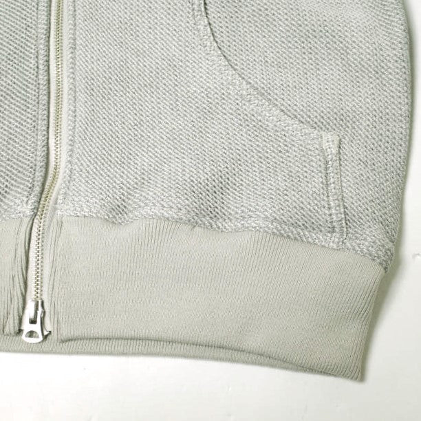 イージーンズ HONEYCOMB ZIP HOODIE コットンパーカー