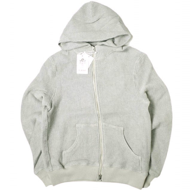 イージーンズ HONEYCOMB ZIP HOODIE コットンパーカー