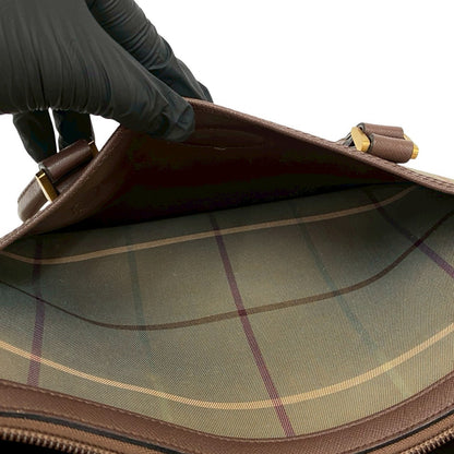 バーバリーズ キャンバス レザー ハンドバッグ