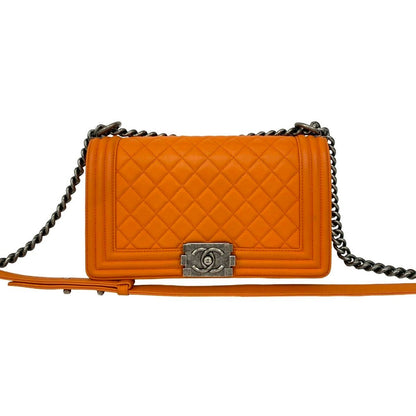 シャネル ボーイシャネル レザーショルダーバッグ