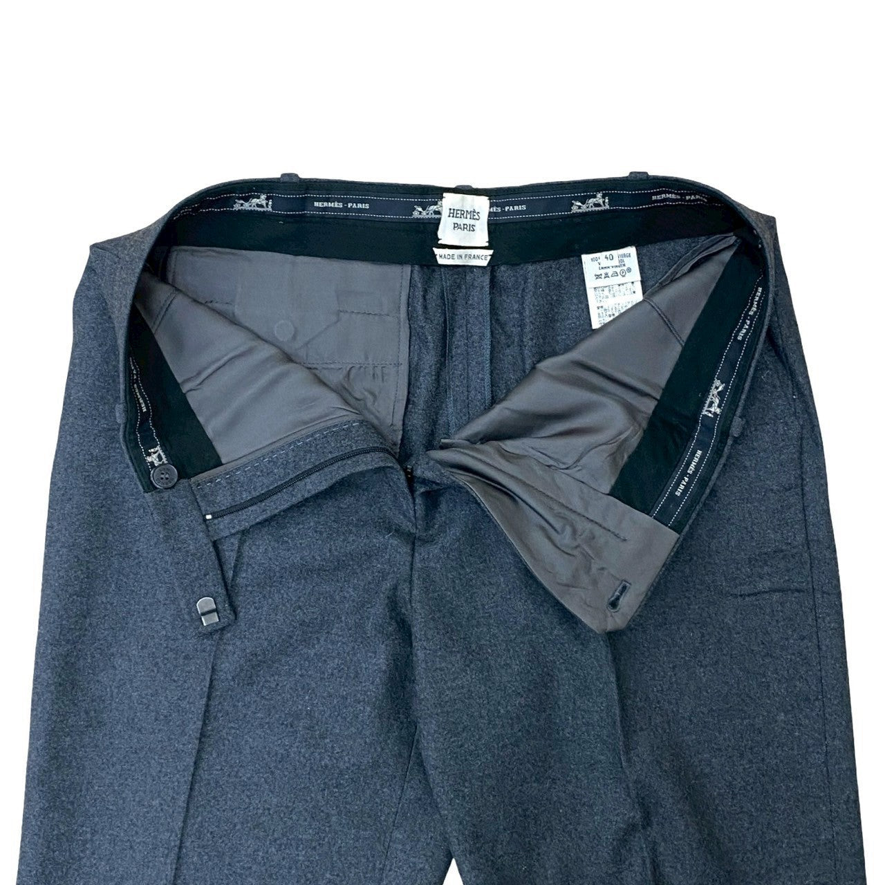 エルメス40ウールスラックス