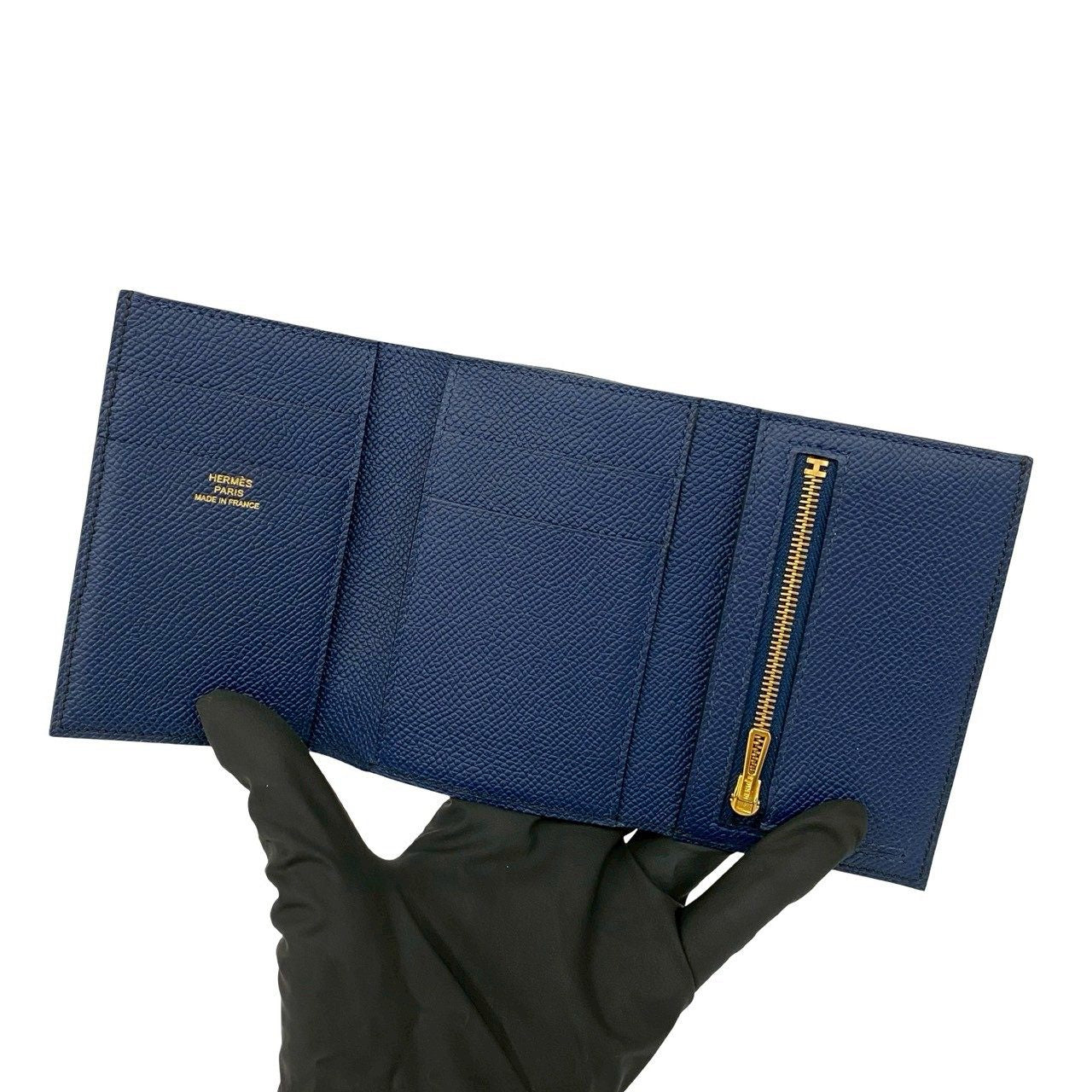 エルメス ベアン ヴォーエプソン三つ折り財布