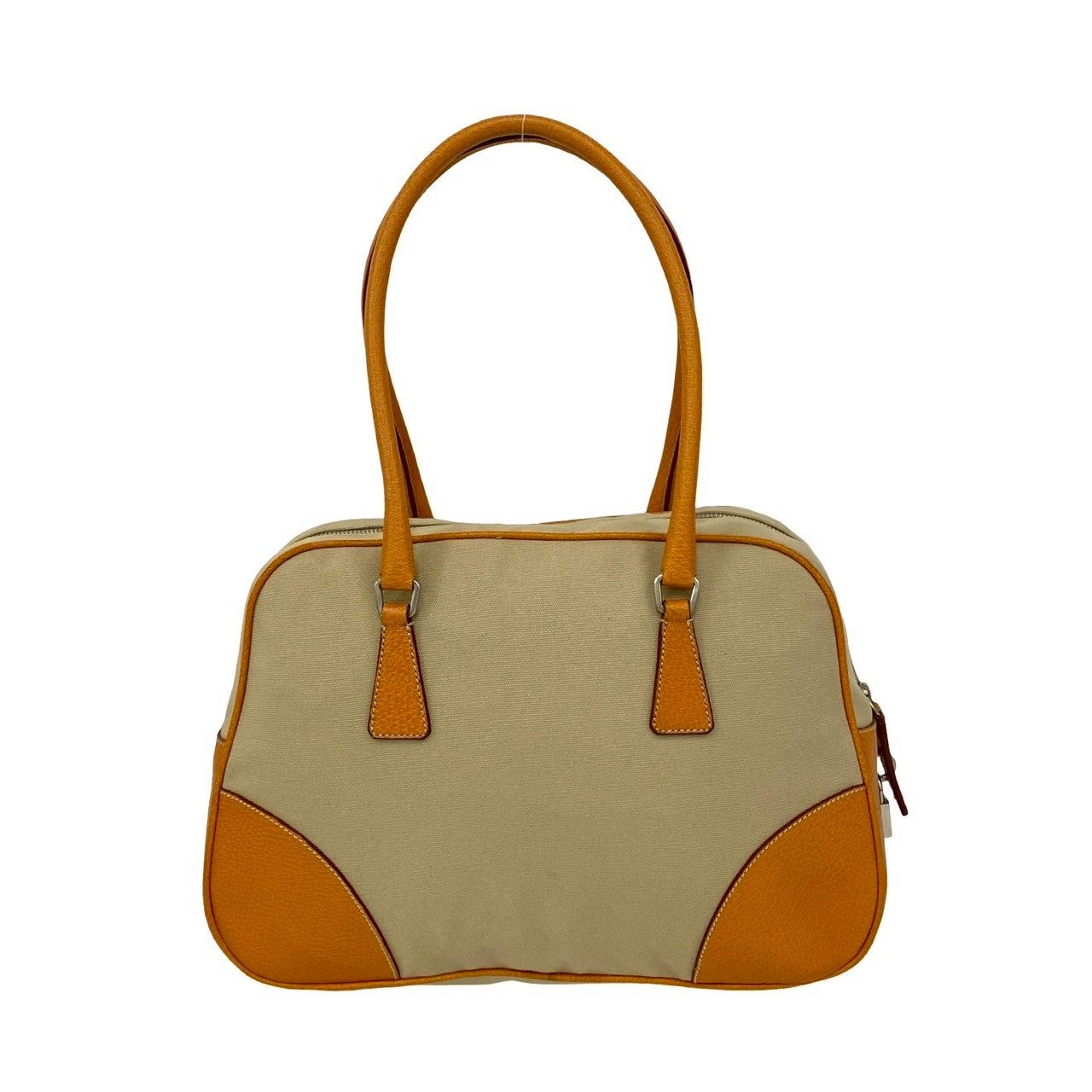 プラダ レザー キャンバス トートバッグ