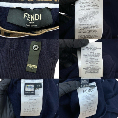 フェンディ ウールナイロンタートルネックセーター