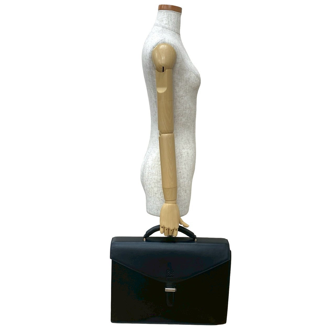 ロエベ アナグラム レザー ブリーフケース