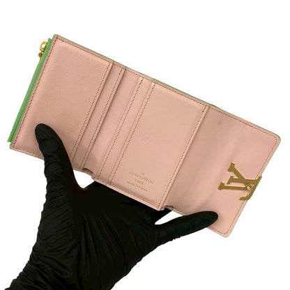 ルイヴィトン ポルトフォイユカプシーヌXS レザー三つ折り財布