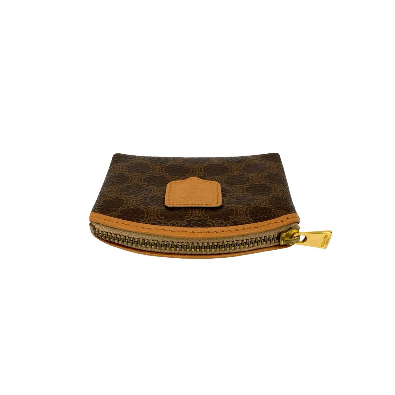 セリーヌ マカダム ブラゾン トリオンフ柄 レザー コインケース