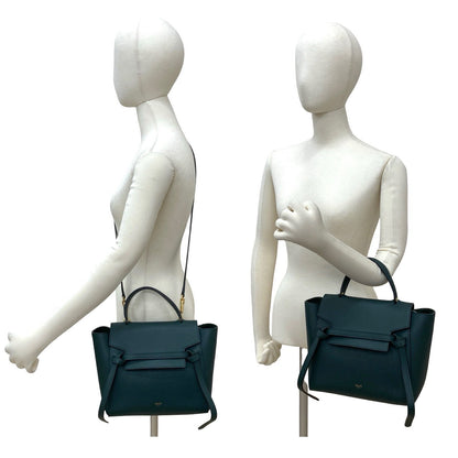 セリーヌ ベルトバッグ レザー 2wayハンドバッグ
