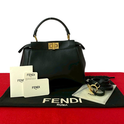 フェンディ ピーカブー レザー 2WAY ハンドバッグ