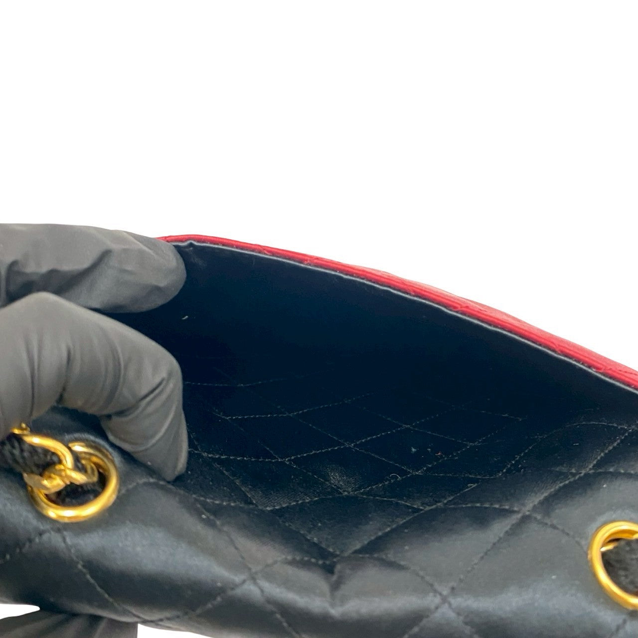 シャネル マトラッセ サテン ショルダー バッグ