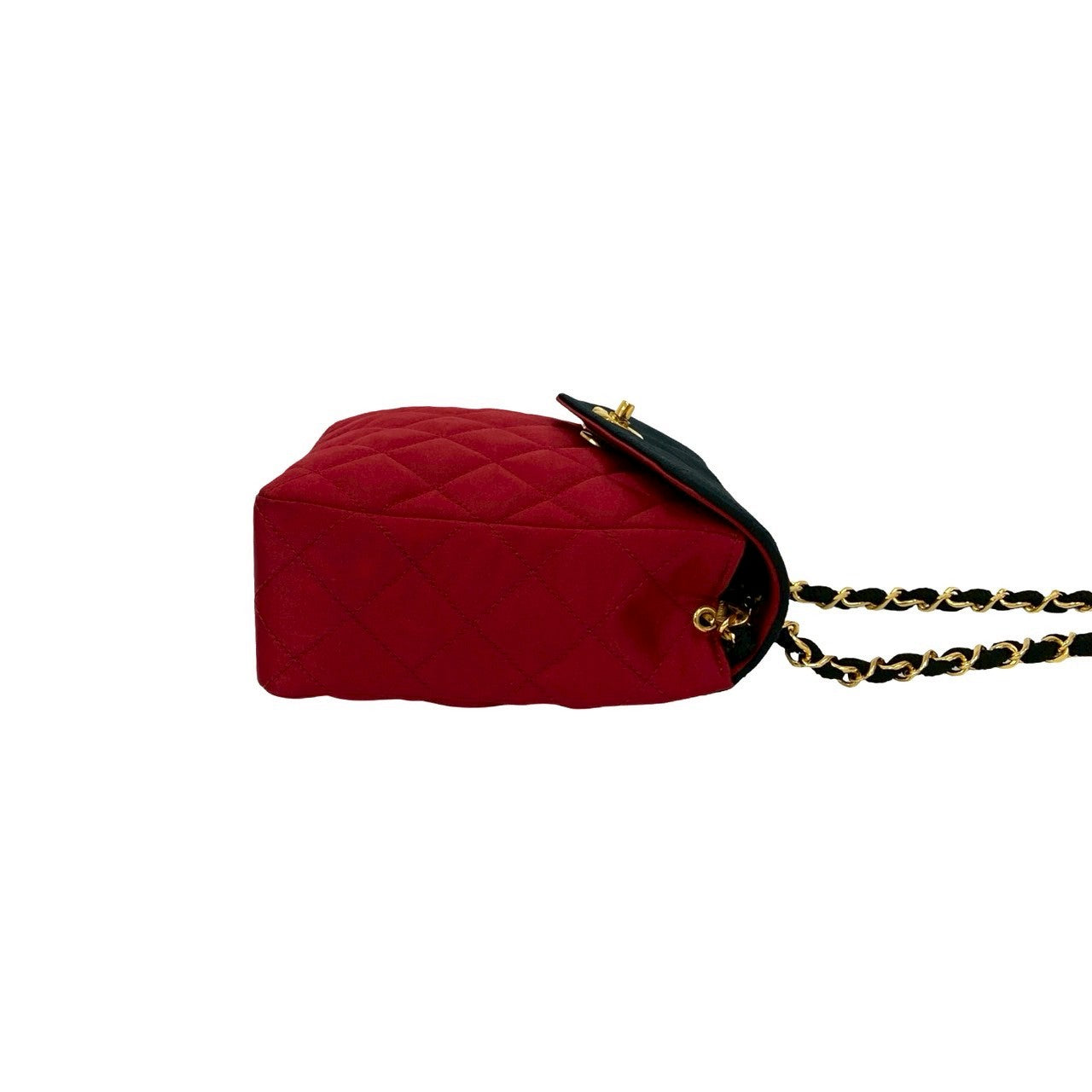 シャネル マトラッセ サテン ショルダー バッグ