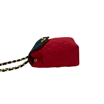 シャネル マトラッセ サテン ショルダー バッグ