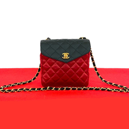 シャネル マトラッセ サテン ショルダー バッグ